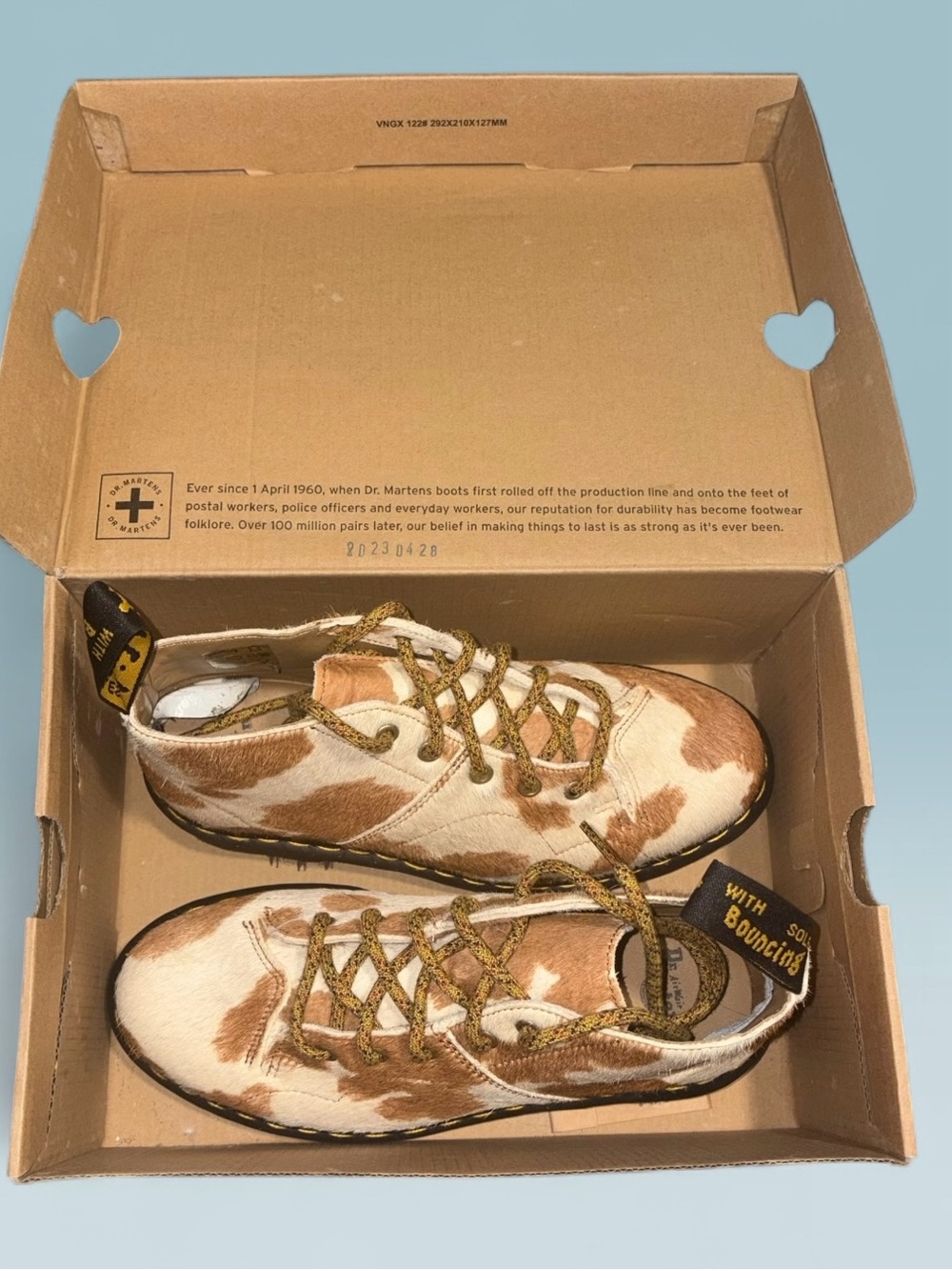 Dr. Martens CHURCH HAIR-ON JERSEY COW PRINT MONKEY BOOTS W/8 M/7 NIB - Picture 3 of 9
